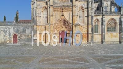 Mosteiro De Batalha (monastery Of Batalha), Portugal - Video Drone Footage