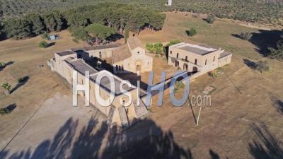 Abbazia Di Santa Maria Di Cerrate (abbey Of Santa Maria Di Cerrate), Lecce, Italy - Video Drone Footage
