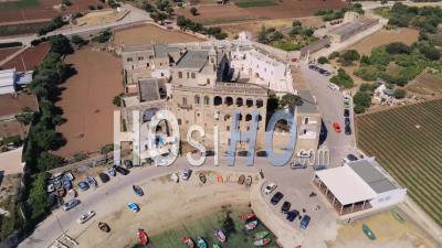 Abbazia Di San Vito Martire (abbey Of San Vito Martyr), Polignano A Mare, Italy - Video Drone Footage