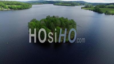 Vassiviere Lake And Its Island - Video Drone Footage