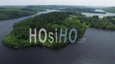 Vassiviere Lake And Its Island - Video Drone Footage