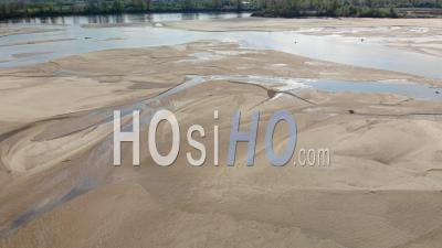 Dried Up River Bed During A Drought In Poland - Video Drone Footage