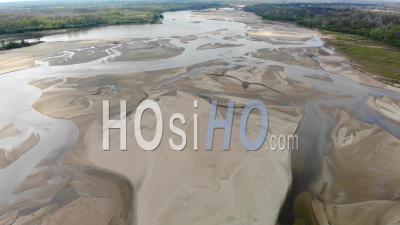 Dried Up River Bed During A Drought In Poland - Video Drone Footage