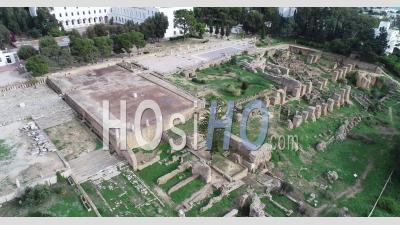 Ruins In Carthage - Video Drone Footage