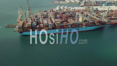 Cargo Ship - Port Of Koper, Slovenia - Video Drone Footage