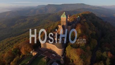 Château Du Haut-Koenigsbourg, Alsace Vidéo Drone