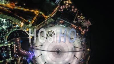 Top Down Overhead O2 Arena, Vue Aérienne De Londres, Royaume-Uni - Vidéo Par Drone