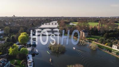 Posh Richmond, Vue Aérienne De Londres, Royaume-Uni - Vidéo Par Drone