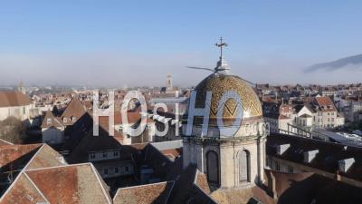Notre-Dame-Du-Refuge In Besançon - Video Drone Footage
