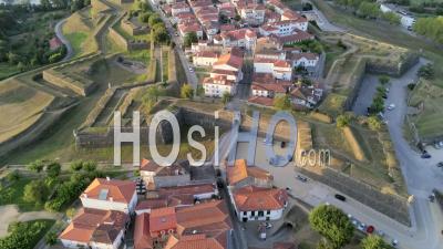 Fortified Town, Valenca Do Minho, Portugal - Video Drone Footage