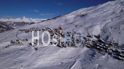  Saint-Véran, Mountain Village In Queyras, Hautes-Alpes, France, Viewed From Drone