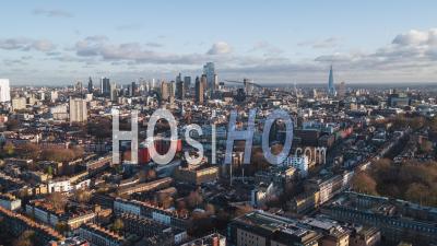 Wonderful Day And Skyline Of Capital ,Establishing Aerial View Shot Of London Uk, United Kingdom - Video Drone Footage