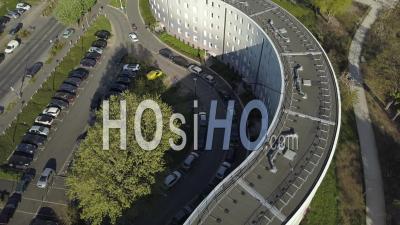 Apartment Buildings In Pantin, East Of Paris Suburb - Drone Stock Footage