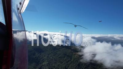 An Ultralight Aircraft Flying North Of Saint-Pierre City, Reunion Island