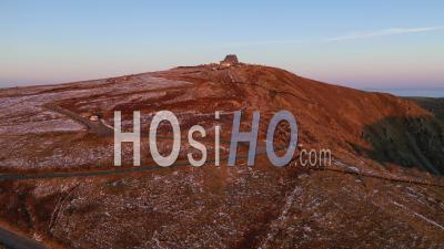 Sunset On The Summit Of Hohneck - Vosges - Video Drone Footage