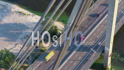 Highway Bridge - Video Drone Footage