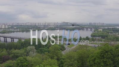 Kiev Cityscape - Video Drone Footage