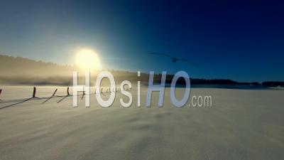Fog , Snow Ant Sun - Video Drone Footage