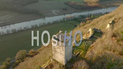Tower's Casttle In Montferrand - Video Drone Footage