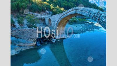 Stone Bridge In Thermal Bath At National Park Hotova-Dangell - Aerial Photography