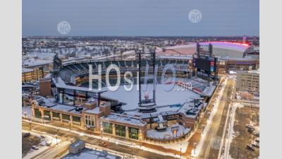 Downtown Detroit - Aerial Photography
