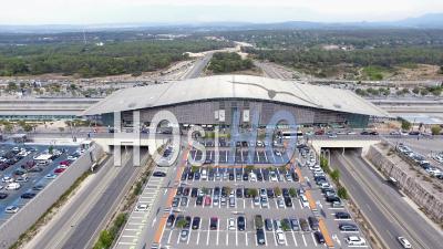 Tgv Station In Aix-Les-Milles - Video Drone Footage