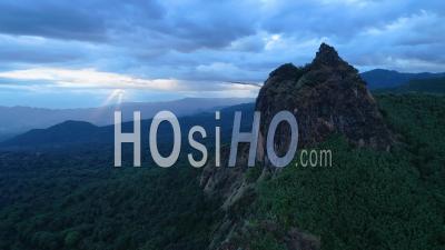 Flying Over The Cliffs Of Harenna Forest, Bale Mountains National Park In Ethiopia. - Video Drone Footage