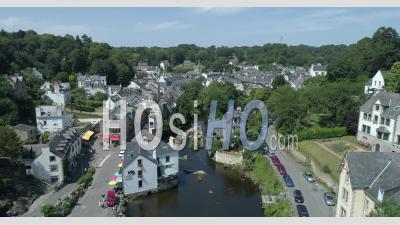 Pont Aven, Brittany, France - Video Drone Footage