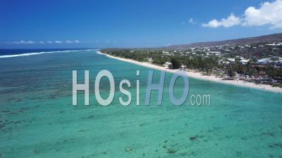Trou D'eau Beach, Reunion Island, Drone Point Of View, Part4