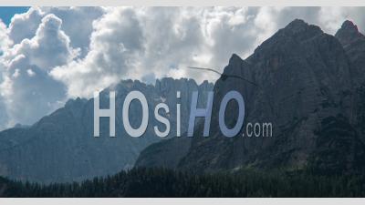 Monte Antelao, Dolomites, Daytime - Video Drone Footage