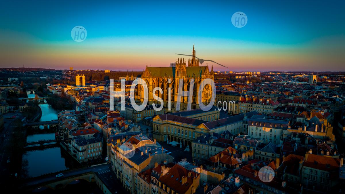Cathedrale Saint Etienne De Metz - Aerial Photography
