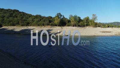 Land Of Fayence, Lake Of Saint Cassien In Provence - Video Drone Footage