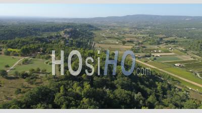 Village Of Menerbes, Luberon Regional Natural Park, Vaucluse, France - Video Drone Footage