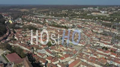 On The Roofs Of Bar-Le-Duc - Video Drone Footage