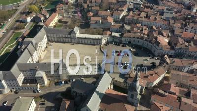 Stanislas Castle In Commercy - Video Drone Footage