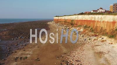 Cliff And Beach, Hunstanton, Filmed By Drone