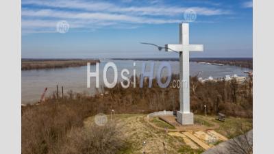 Fort Jefferson Memorial Cross - Photographie Aérienne