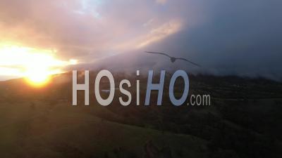 Villa Calas, Poas Volcano National Park In Alajuel Province, Costa Rica, Central America - Video Drone Footage