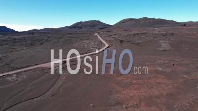 Reunion Island, Unesco World Heritage Site, Piton De La Fournaise Volcano, France - Video Drone Footage