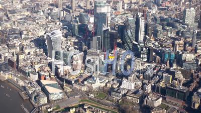 La Ville De Londres, La Tour De Londres Et Le Tesson, Londres Filmé Par Hélicoptère