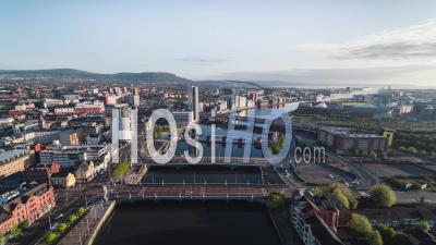 Vue Aérienne De Belfast Uk, Irlande Du Nord, Royaume-Uni - Vidéo Par Drone