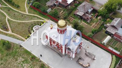 St. Elisabeth Monastery Is Nunnery. City Of Alapaevsk. Russia - Video Drone Footage
