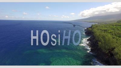 Wild Coast Of La Réunion Island - Video Drone Footage