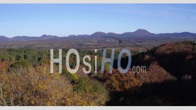 The Puys Mountain Chain, Auvergne - Video Drone Footage