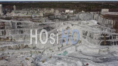 Lime Mine In Lappeenranta - Video Drone Footage