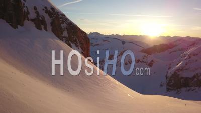 Sunrise At Pic De Bure - Video Drone Footage