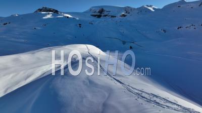 Ski Touring At Cervinia - Video Drone Footage