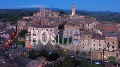 Italie, Toscane, Province De Sienne, Montepulciano - Vidéo Drone