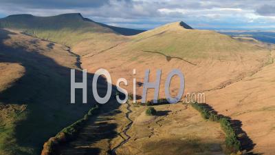  Brecon Beacons National Park, Wales, United Kingdom - Video Drone Footage