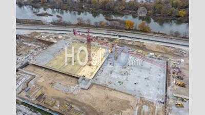 Construction Of Obama Presidential Library - Aerial Photography